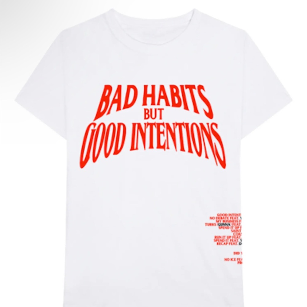 Nav x Vlone ‘Bad Habits But Good Intentions’ Tee